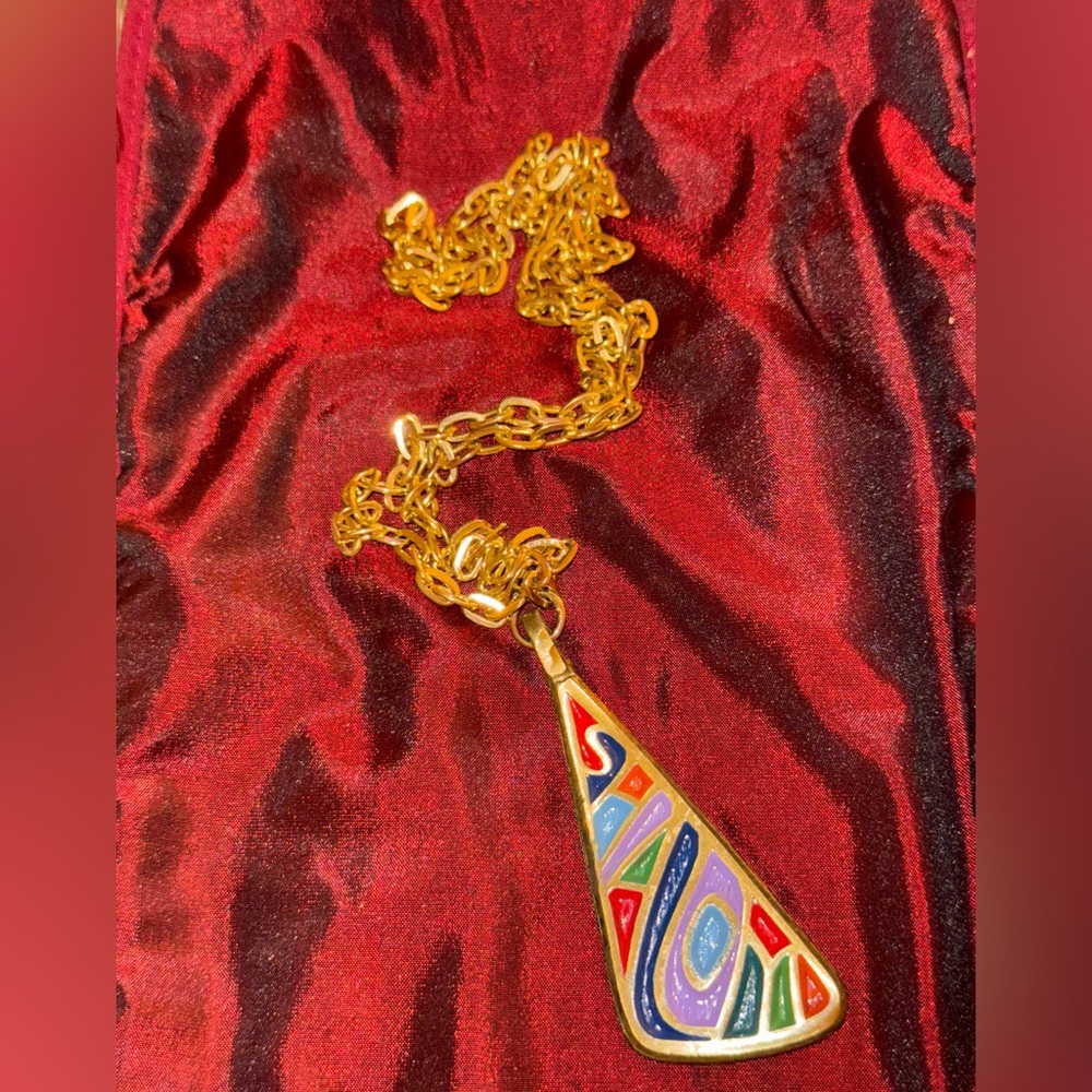 VTG Israel Terra Sancta Guild 1969 Pendant Necklace